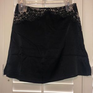 For love and lemons lace/silk skirt